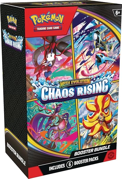 Pokémon TCG: Mega Evolution—Chaos Rising Booster Bundle (6 Booster Packs)