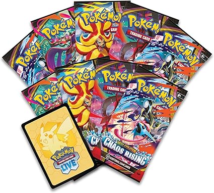 Pokémon TCG: Mega Evolution—Chaos Rising Elite Trainer Box (1 Full-Art Promo Card, 9 Booster Packs & Premium Accessories)